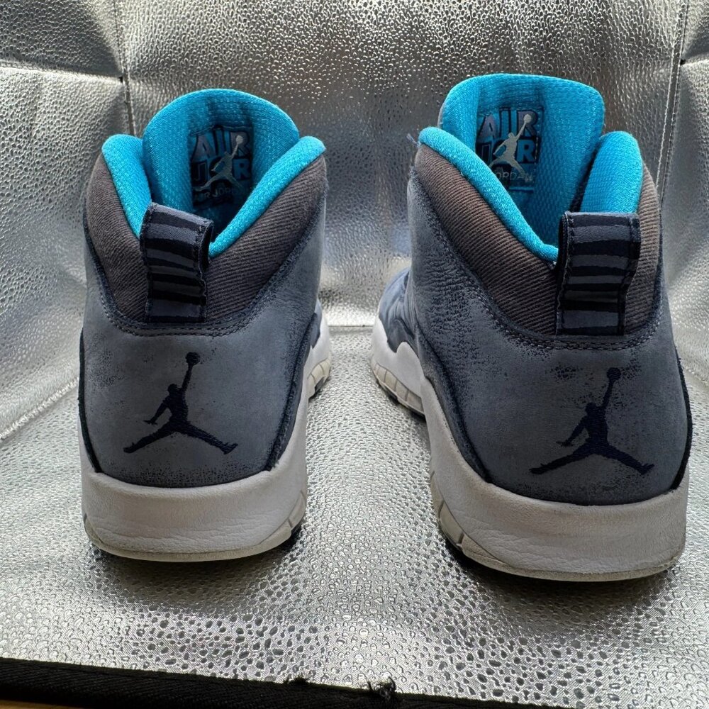Size 11 Nike Air Jordan 10 Retro Los Angeles Mid Mens Blue Sneakers 310805-404 - Picture 8 of 12